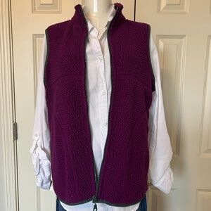 Life is good Purple Sherpa Vest